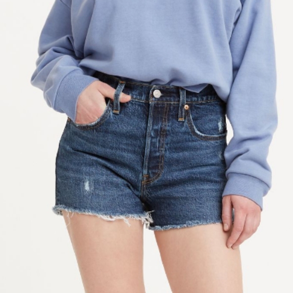 Levi's®501® Original Fit High Rise Women's Shorts - Picture 1 of 7